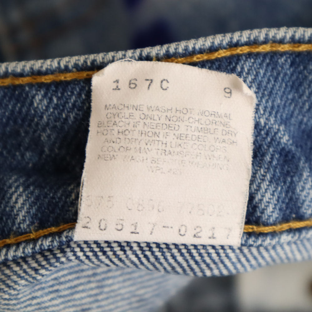 Levi's リーバイス 90s 517 USA製 オレンジタブ オールド ストレートデニムパンツ W36 ブルー ジーンズ メンズ