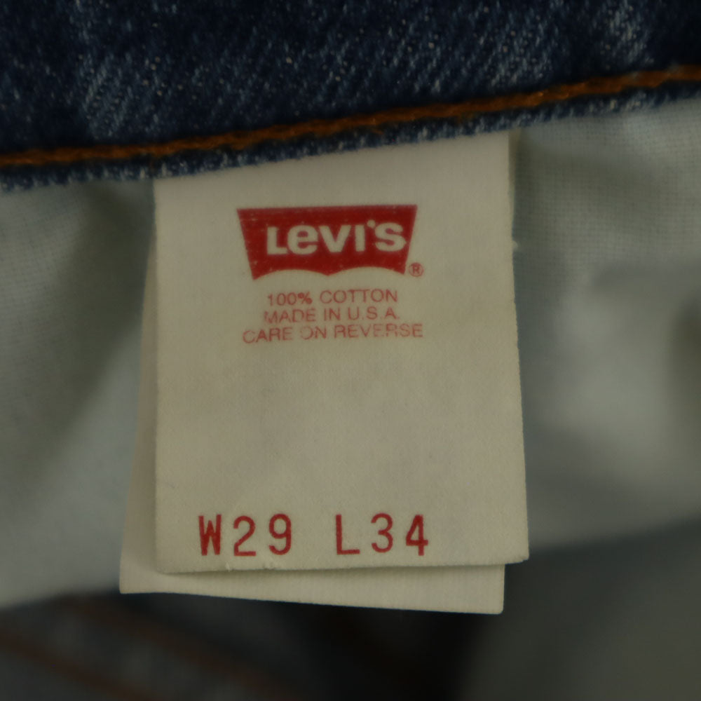 Levi's リーバイス 90s 510 USA製 オールド テーパードデニムパンツ W29 ブルー ジーンズ メンズ