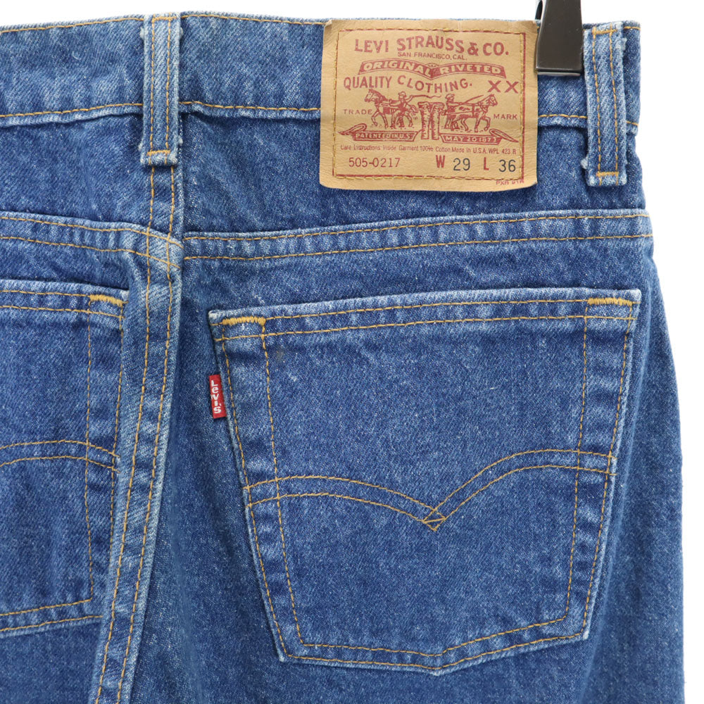 Levi's リーバイス 90s 505-0217USA製 オールド デニムパンツ W29 ブルー ジーンズ メンズ