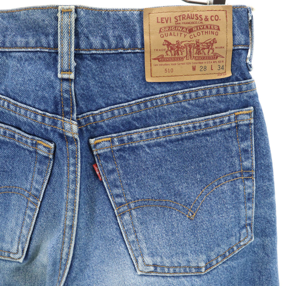 Levi's リーバイス 90s 510 USA製 オールド デニムパンツ W28 ブルー ジーンズ メンズ
