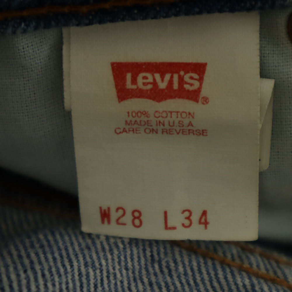 Levi's リーバイス 90s 510 USA製 オールド デニムパンツ W28 ブルー ジーンズ メンズ