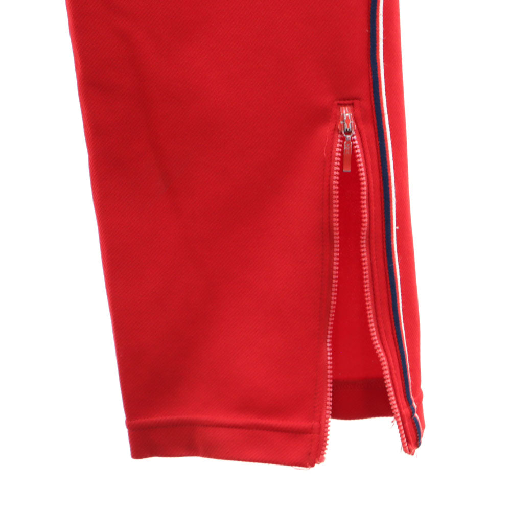 adidas アディダス 70s デサント製 ヴィンテージ 西ドイツタグ ロングジャージパンツ O レッド メンズ
