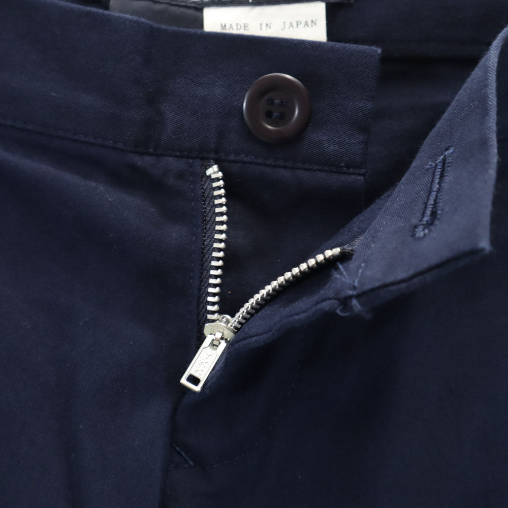 LIMI feu リミフゥ 日本製 ロングパンツ S ネイビー レディース