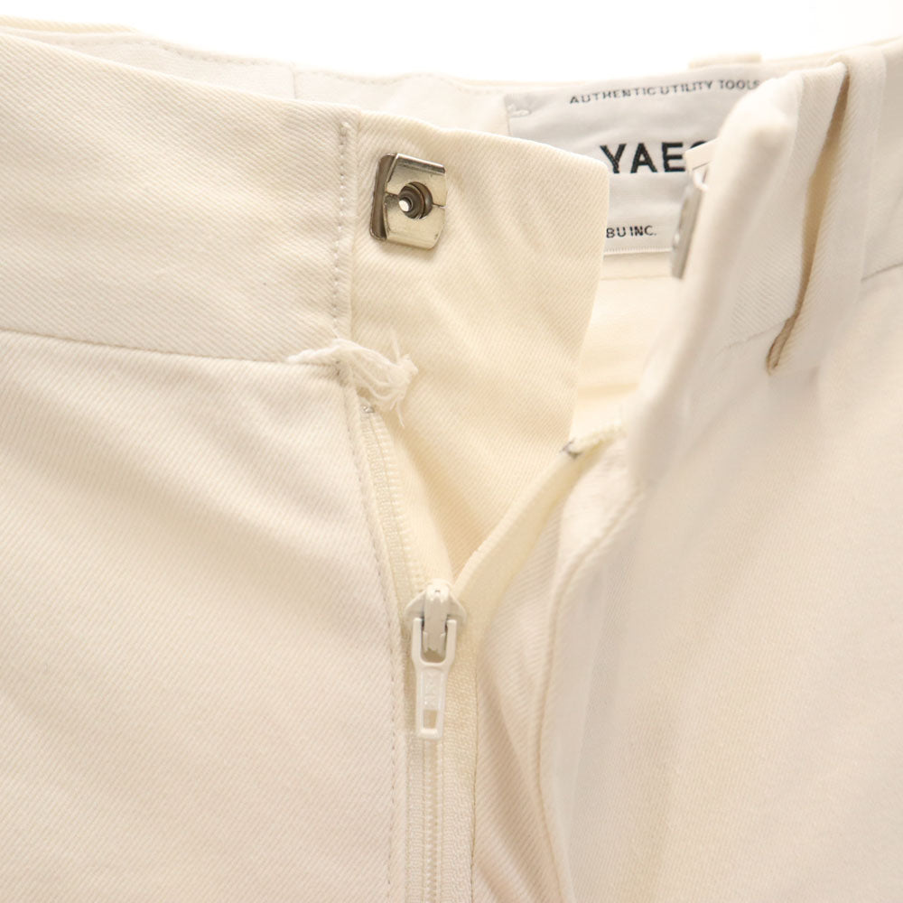 YAECA ヤエカ 日本製 コットン チノパンツ w29 白 EXCLUSIVE FABRIC レディース