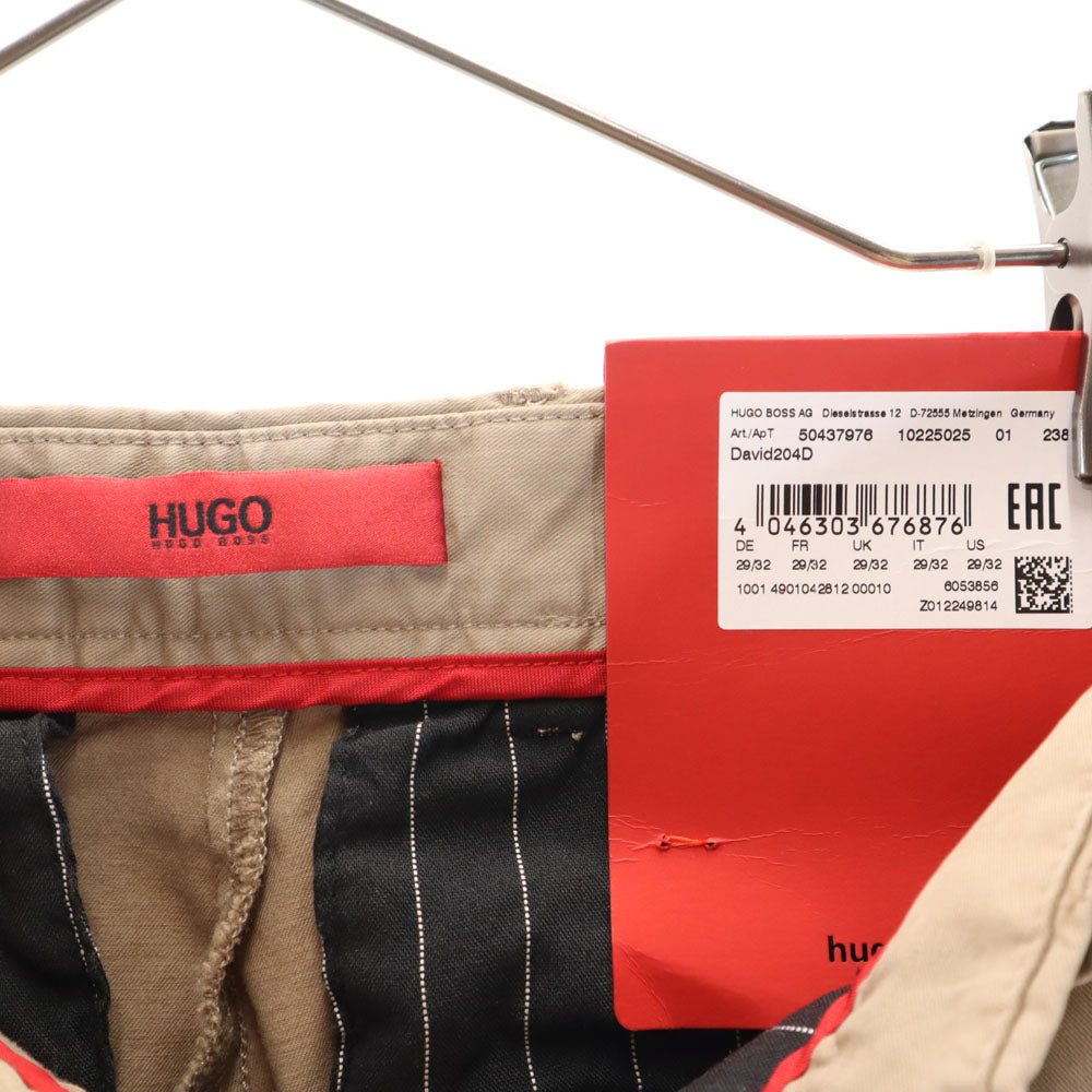 未使用 HUGO BOSS ヒューゴボス ロングパンツ w29 ベージュ DAVID ストレッチ メンズ