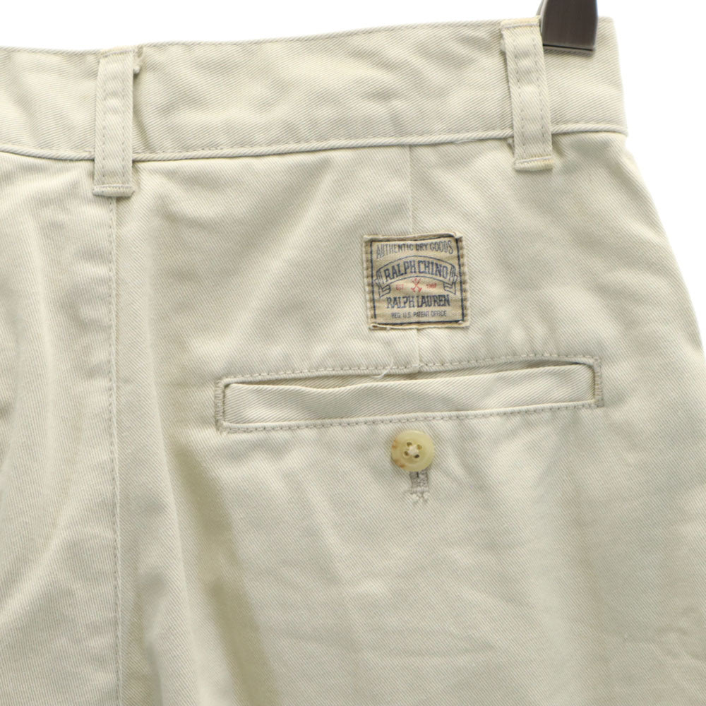 RALPH RALPH LAUREN ラルフラルフローレン ポロチノ チノパンツ 7 ベージュ タック レディース