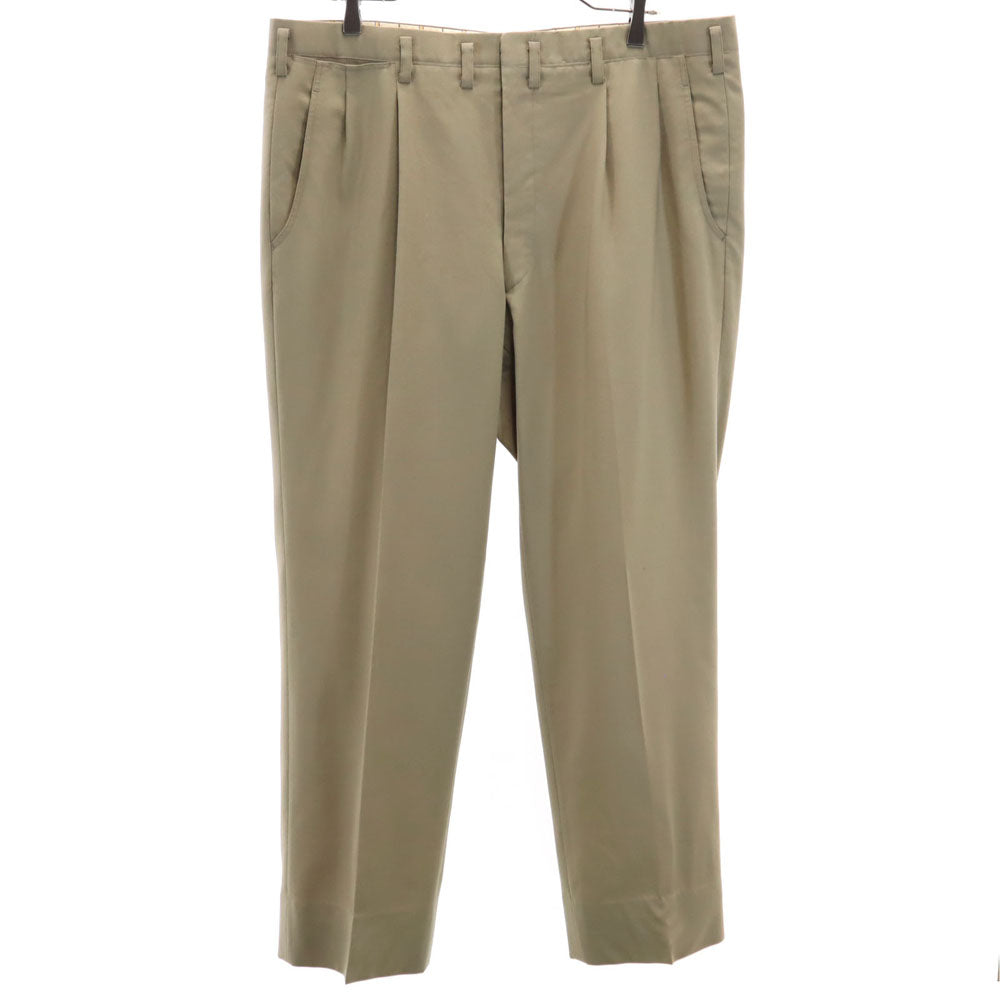 VINTAGE ヴィンテージ 70s 80s イタリア製 ロケットタロン スラックスパンツ ベージュブラウン メンズ