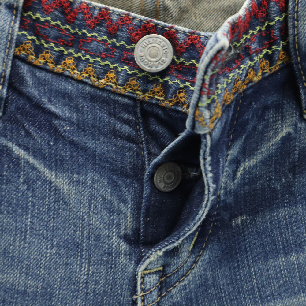 ヒステリックグラマー 日本製 スキニーデニムパンツ XS ブルー HYSTERIC GLAMOUR ジーンズ レディース