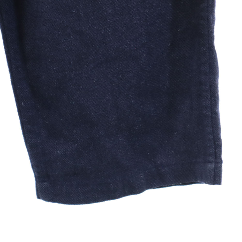 コモリ 日本製 リネンブレンド テーパードパンツ 3 ネイビー系 COMOLI メンズ