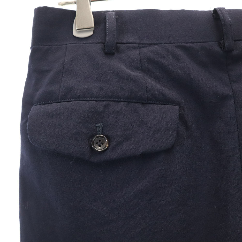 コムデギャルソンオム 2001年 00s 日本製 スラックスパンツ M ネイビー COMME des GARCONS HOMME タック トラウザー メンズ