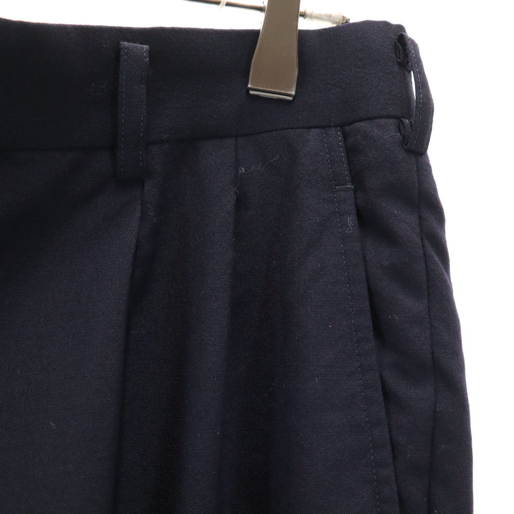 コムデギャルソンオム 2001年 00s 日本製 スラックスパンツ M ネイビー COMME des GARCONS HOMME タック トラウザー メンズ