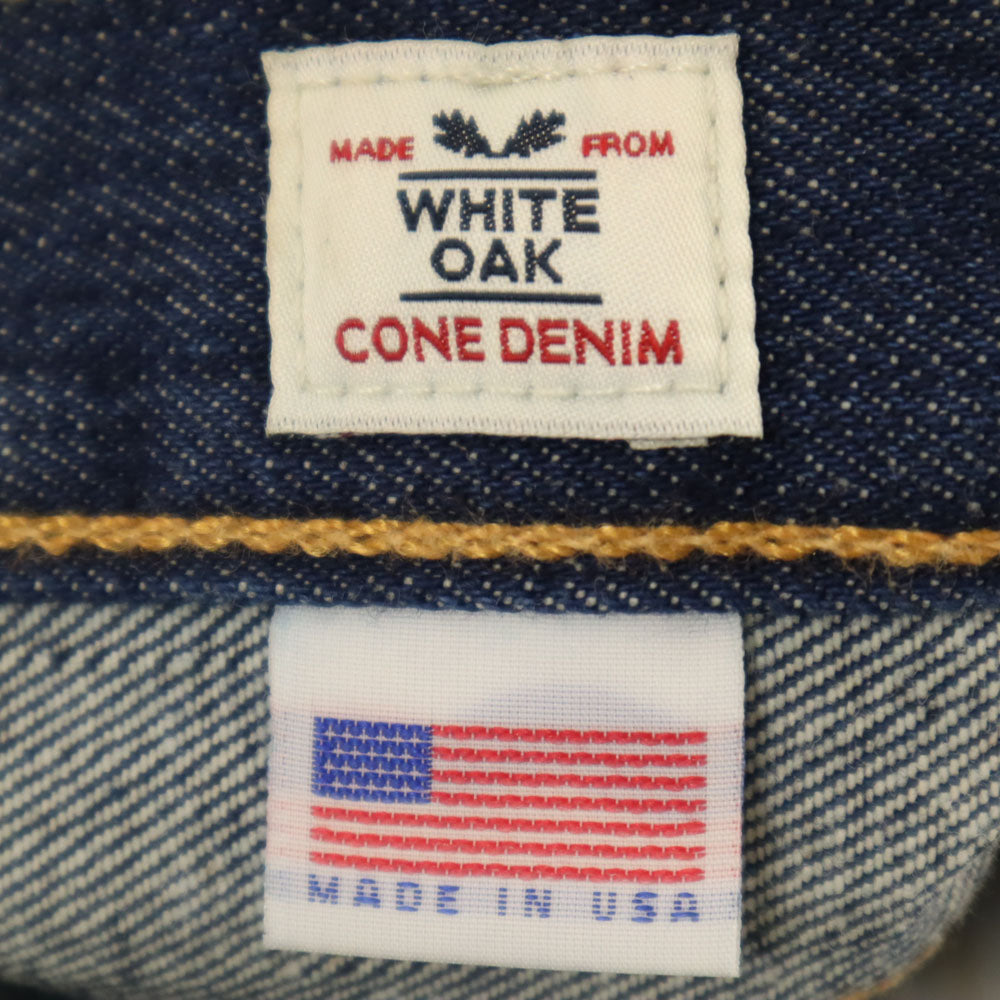 未使用 リーバイス 501 USA製 フラッシャー付き ストレートデニムパンツ W31 インディゴブルー Levi's ホワイトオーク工場 WHITE OAK ジーンズ ボタンフライ メンズ