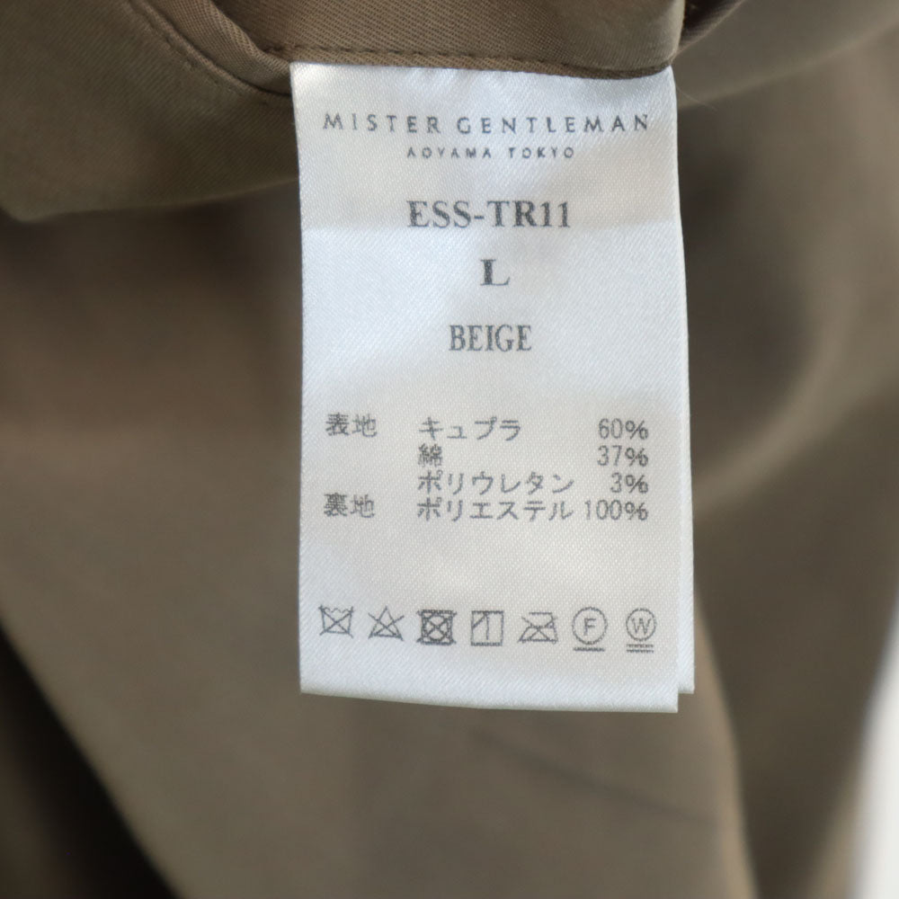 未使用 Mr.GENTLEMAN ミスタージェントルマン コンフォータブル パンツ L ベージュ ESSENTIEL スラックス メンズ