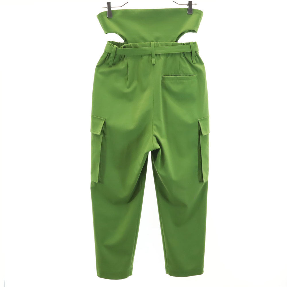 ISSEY MIYAKE イッセイミヤケ 日本製 ハイウエスト パンツ 2 グリーン系 レディース