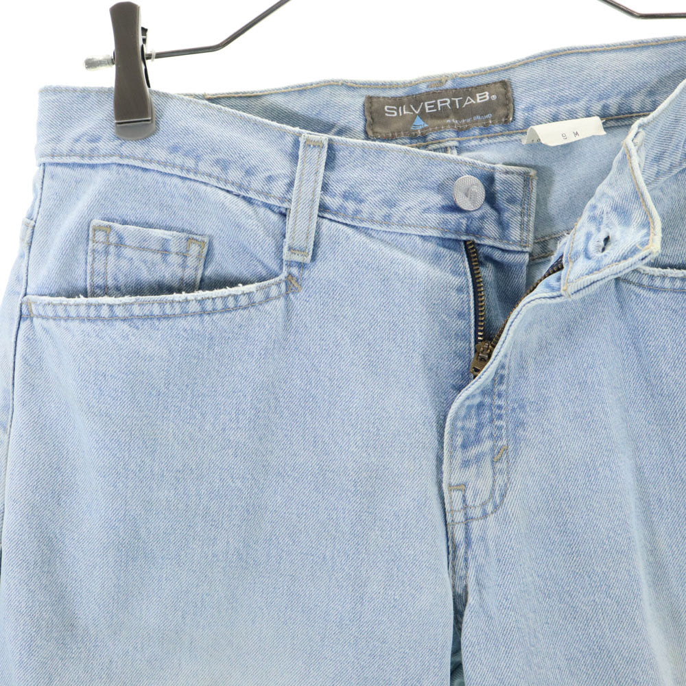 Levi's リーバイス シルバータブ ストレートデニムパンツ 9 アイスブルー ジーンズ SILVER TAB レディース