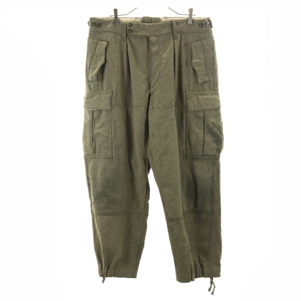 GERMAN MILITARY ドイツ軍 ダブルニー カーゴパンツ 14 オリーブ ミリタリー メンズ