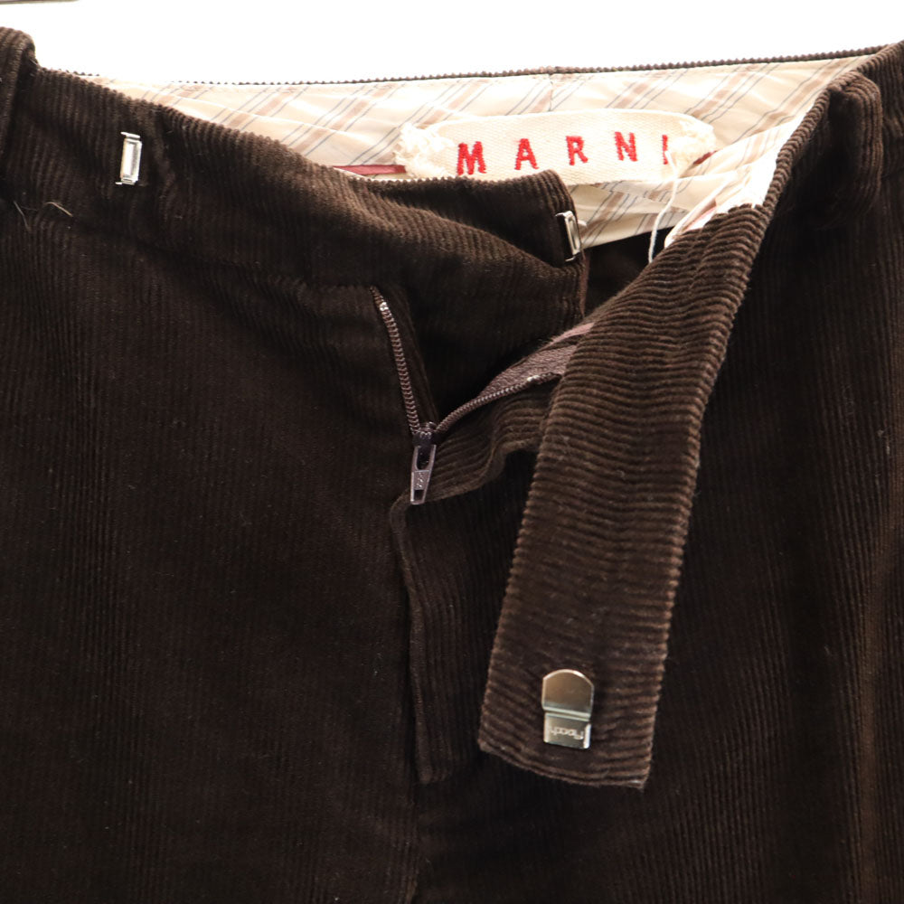 MARNI マルニ イタリア製 コーデュロイパンツ 38 ブラウン レディース