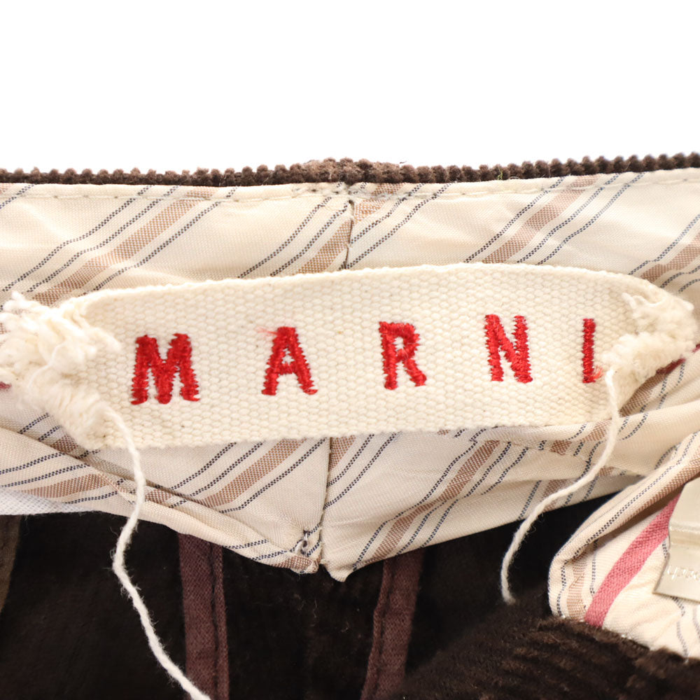 MARNI マルニ イタリア製 コーデュロイパンツ 38 ブラウン レディース