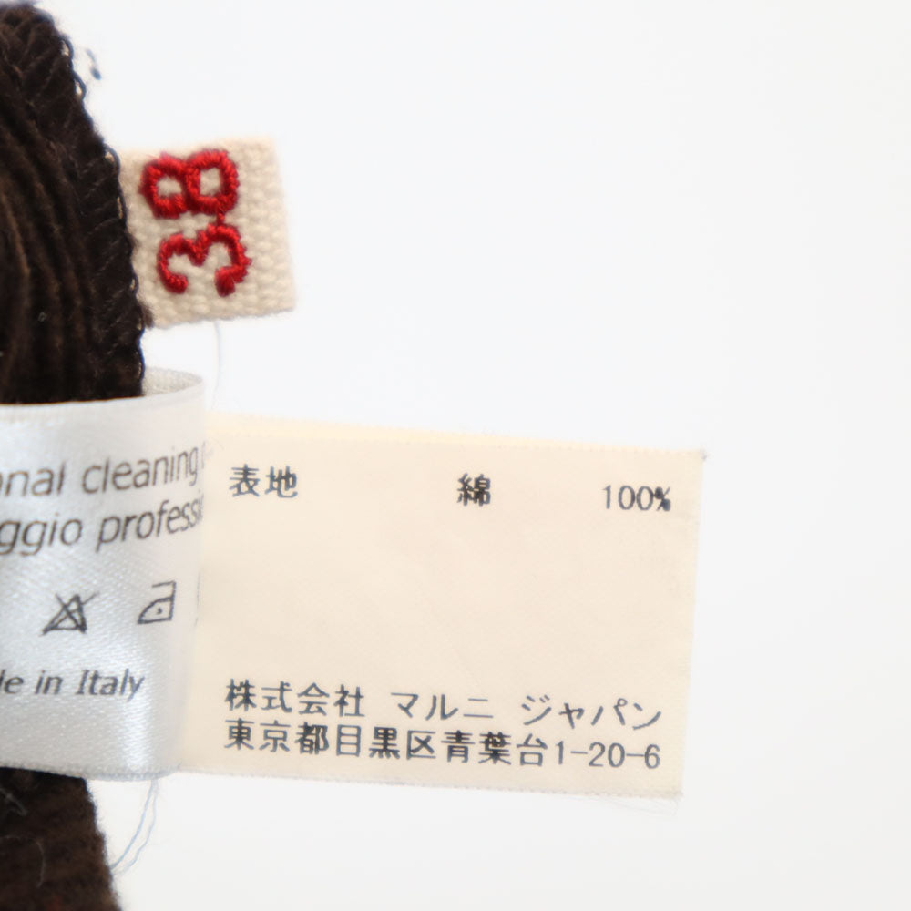 MARNI マルニ イタリア製 コーデュロイパンツ 38 ブラウン レディース