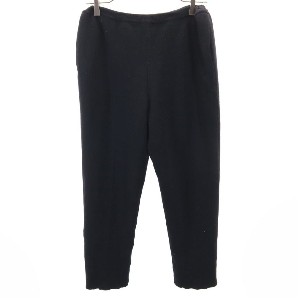 YVES SAINT LAURENT イヴサンローラン 90s オールド ニット クロップドパンツ 9号 ブラック レディース
