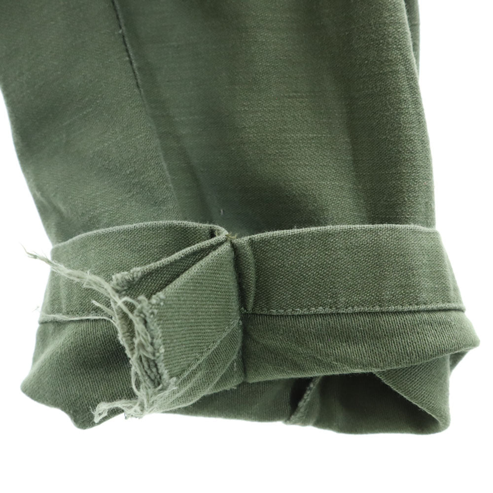 US ARMY アメリカ軍 70s DSA コットンサテン ヴィンテージ ベイカー パンツ W28 カーキ ミリタリー メンズ