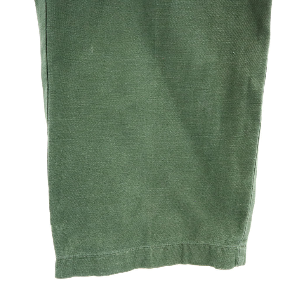 US ARMY アメリカ軍 70s DSA コットンサテン ヴィンテージ ベイカー パンツ W30 カーキ ミリタリー メンズ