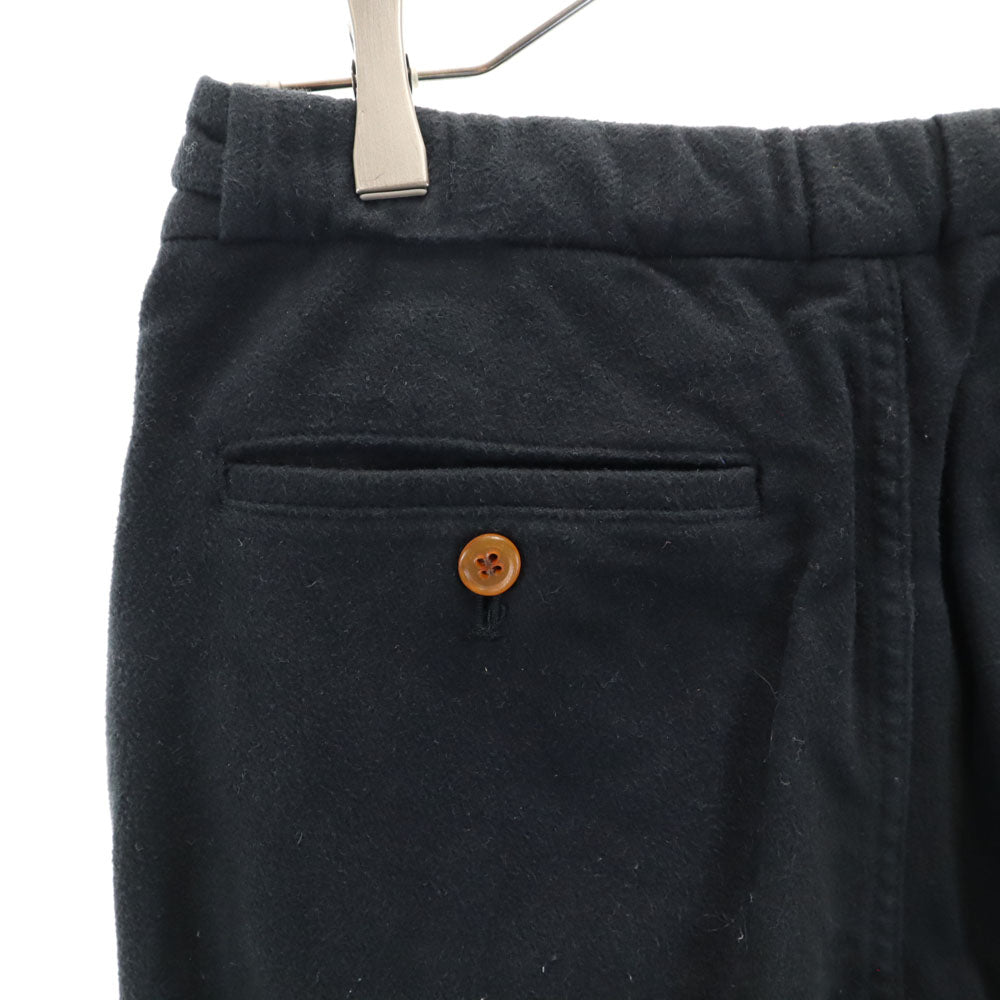 COMME des GARCONS HOMME PLUS コムデギャルソンオムプリュス 2002年 00s 日本製 コットンネル ロングパンツ S ブラック メンズ