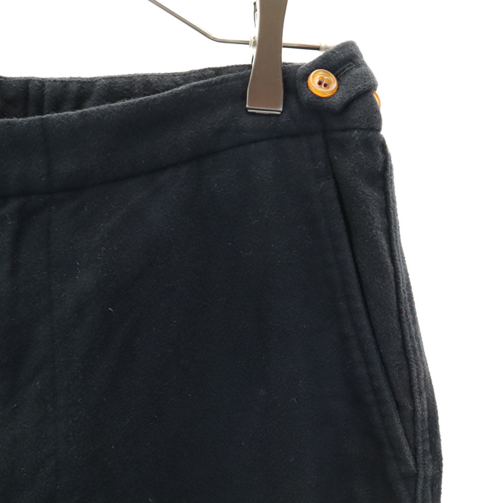 COMME des GARCONS HOMME PLUS コムデギャルソンオムプリュス 2002年 00s 日本製 コットンネル ロングパンツ S ブラック メンズ