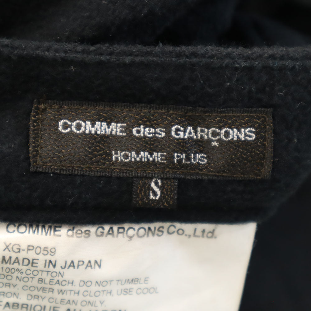 COMME des GARCONS HOMME PLUS コムデギャルソンオムプリュス 2002年 00s 日本製 コットンネル ロングパンツ S ブラック メンズ