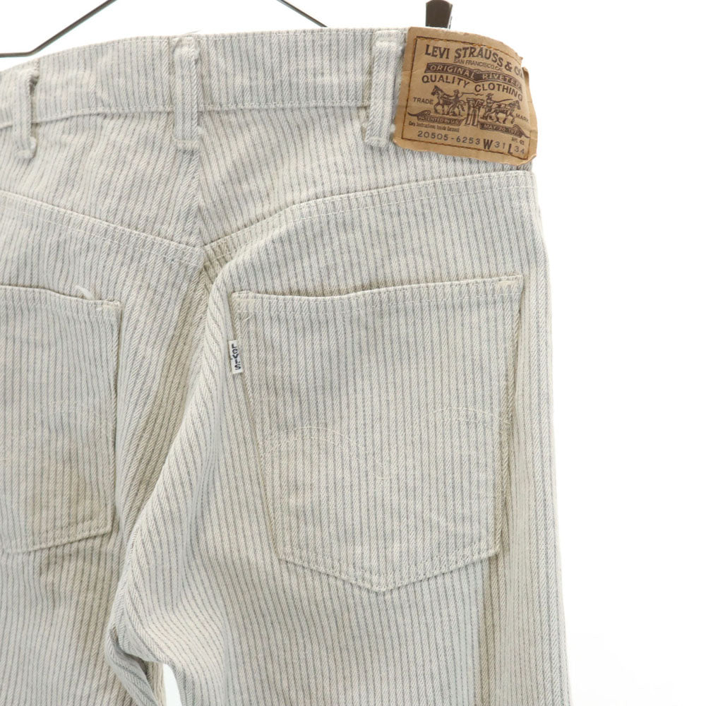 Levi's リーバイス 80s 20505-6253 日本製 ヴィンテージ ストライプ柄 ロングパンツ W31 ホワイト 他 メンズ