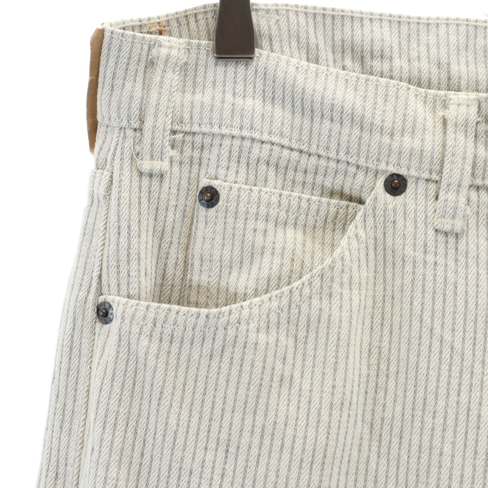 Levi's リーバイス 80s 20505-6253 日本製 ヴィンテージ ストライプ柄 ロングパンツ W31 ホワイト 他 メンズ