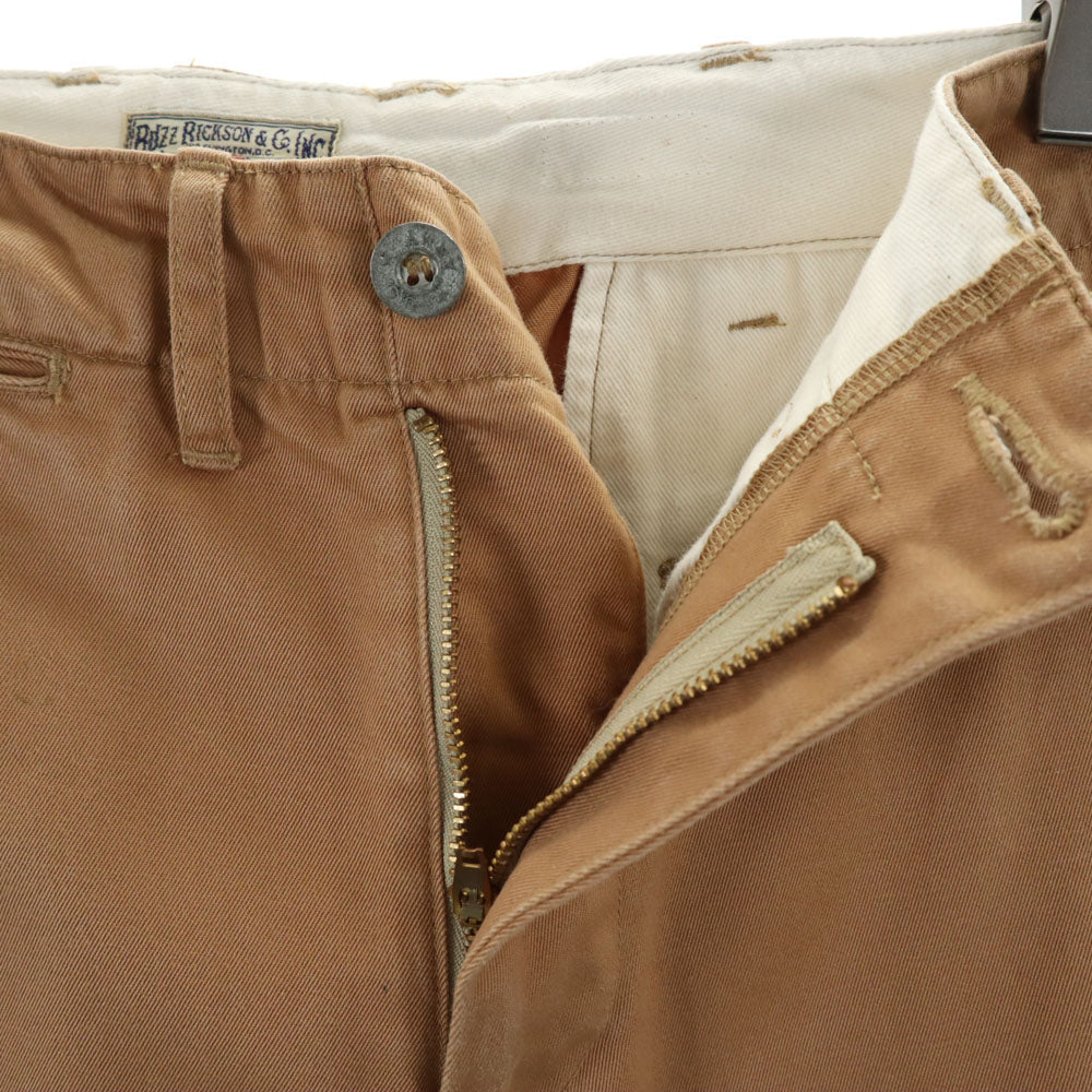 BEAMS BOY ビームスボーイ BUZZRICKSON コラボ テーパードパンツ w29 ベージュ レディース