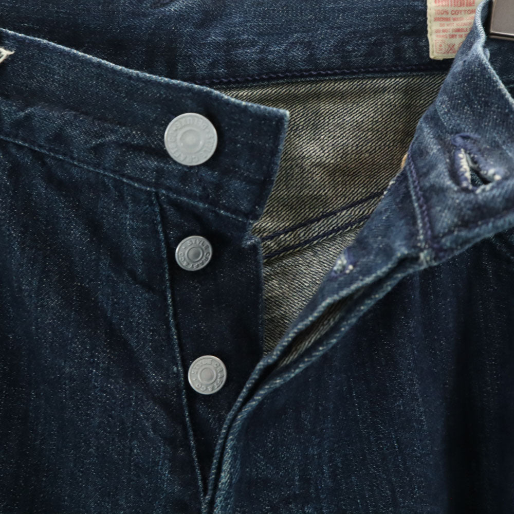 EVISUGENES エヴィスジーンズ ヤマネ ストレートデニムパンツ w34 ネイビー ジーンズ ボタンフライ ビッグサイズ メンズ