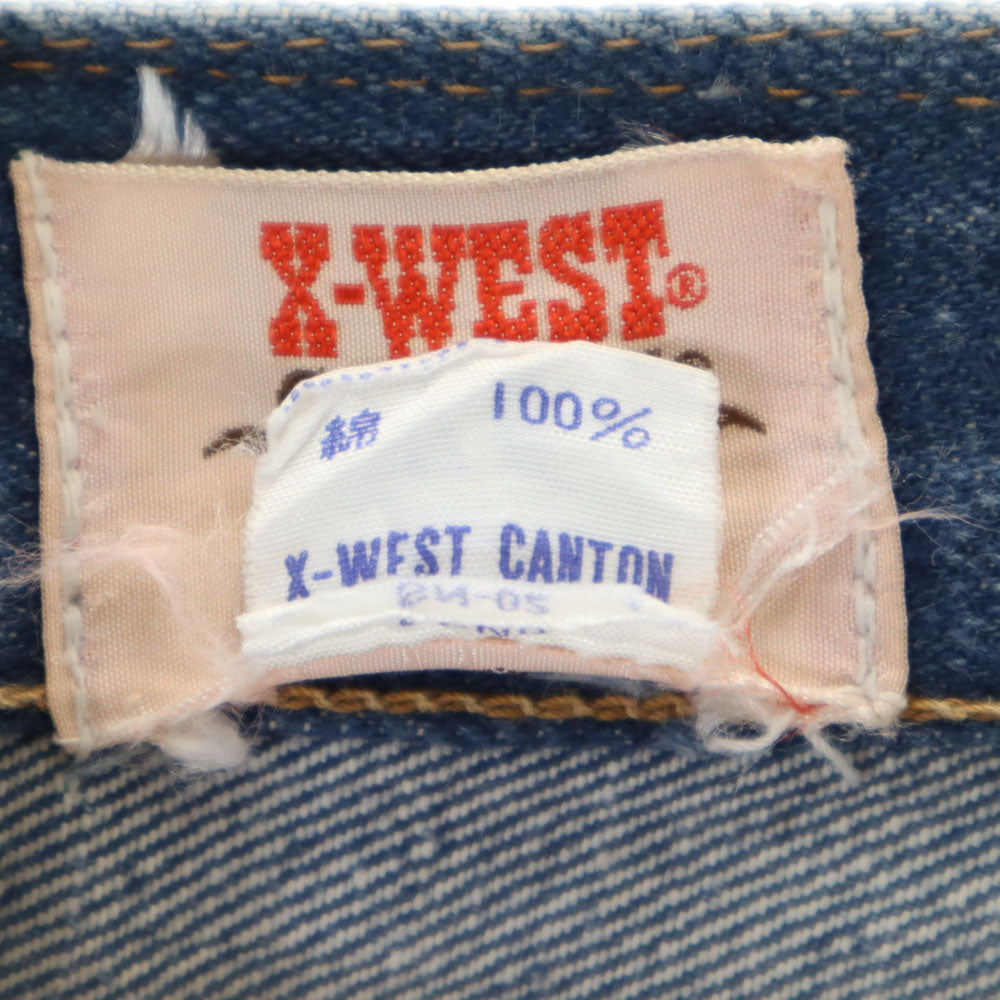 CANTON キャントン 70s ヴィンテージ ストレートデニムパンツ 76 X-WEST ジーンズ メンズ