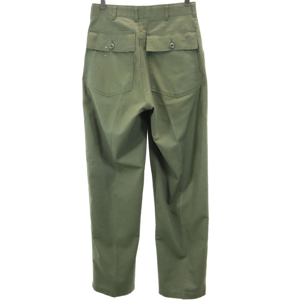 アメリカ軍 80s DLA ヴィンテージ ベイカー パンツ W28 カーキ US ARMY ミリタリー ユーティリティ メンズ