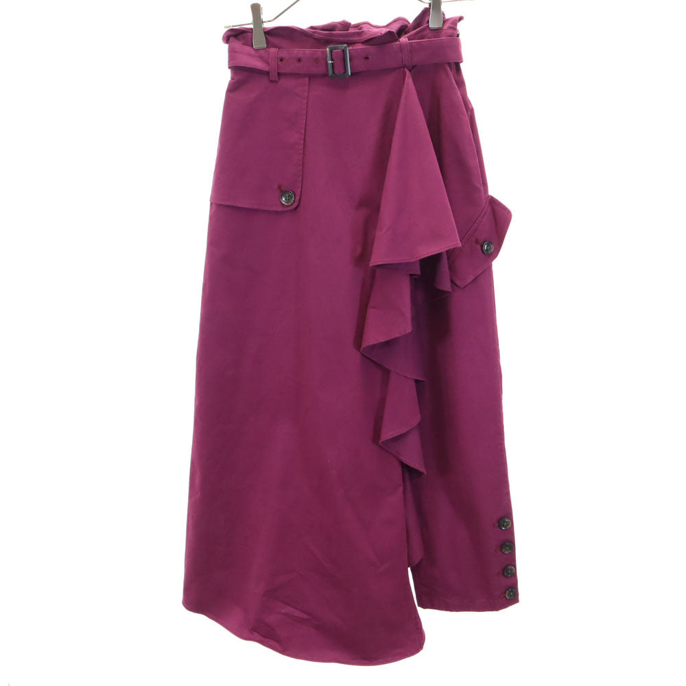 AMERI UNDRESSED アメリ 変形 パンツ S ワインレッド系 ハイウエスト レディース