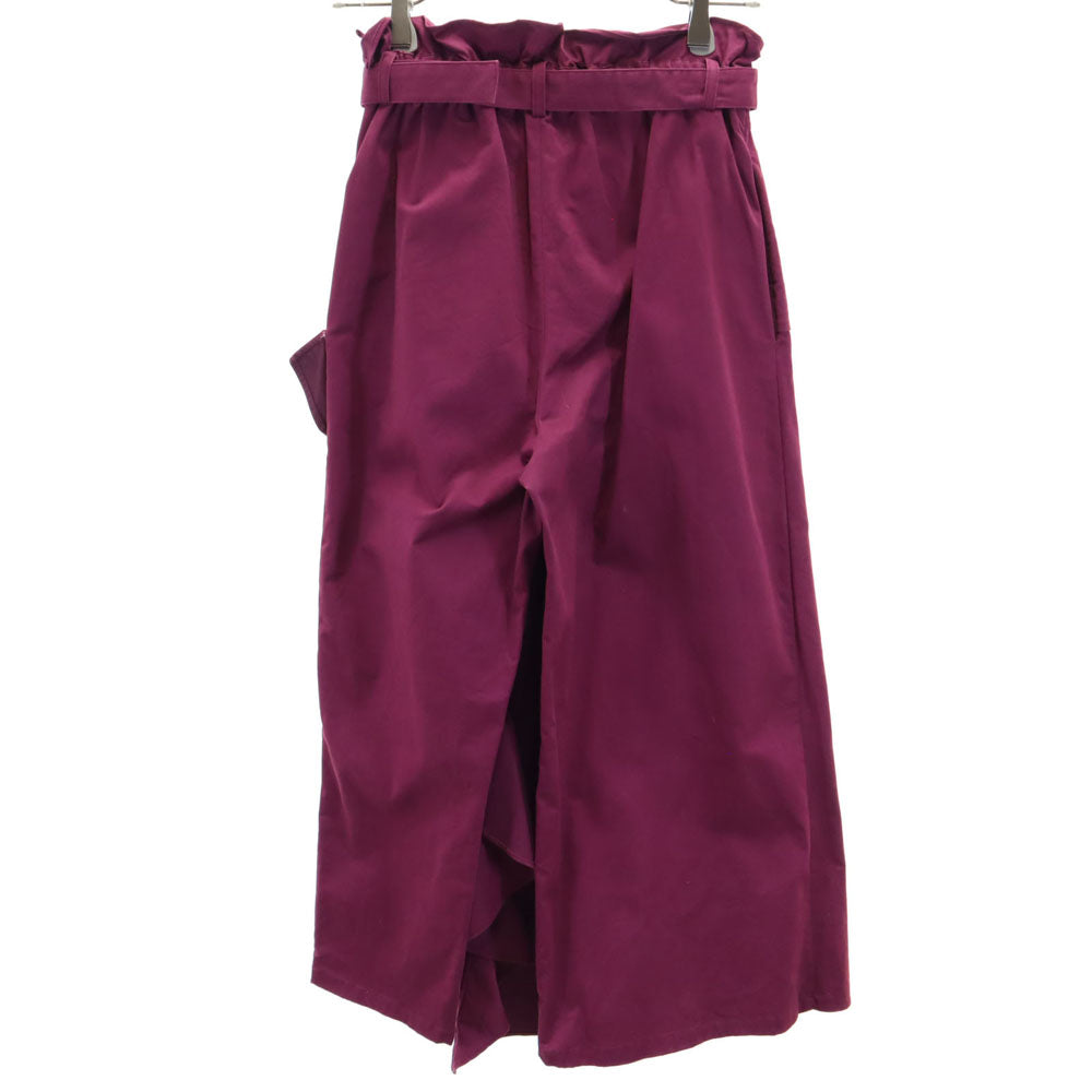 AMERI UNDRESSED アメリ 変形 パンツ S ワインレッド系 ハイウエスト レディース