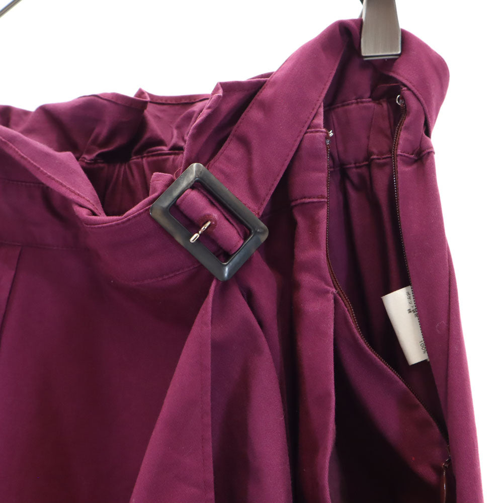 AMERI UNDRESSED アメリ 変形 パンツ S ワインレッド系 ハイウエスト レディース