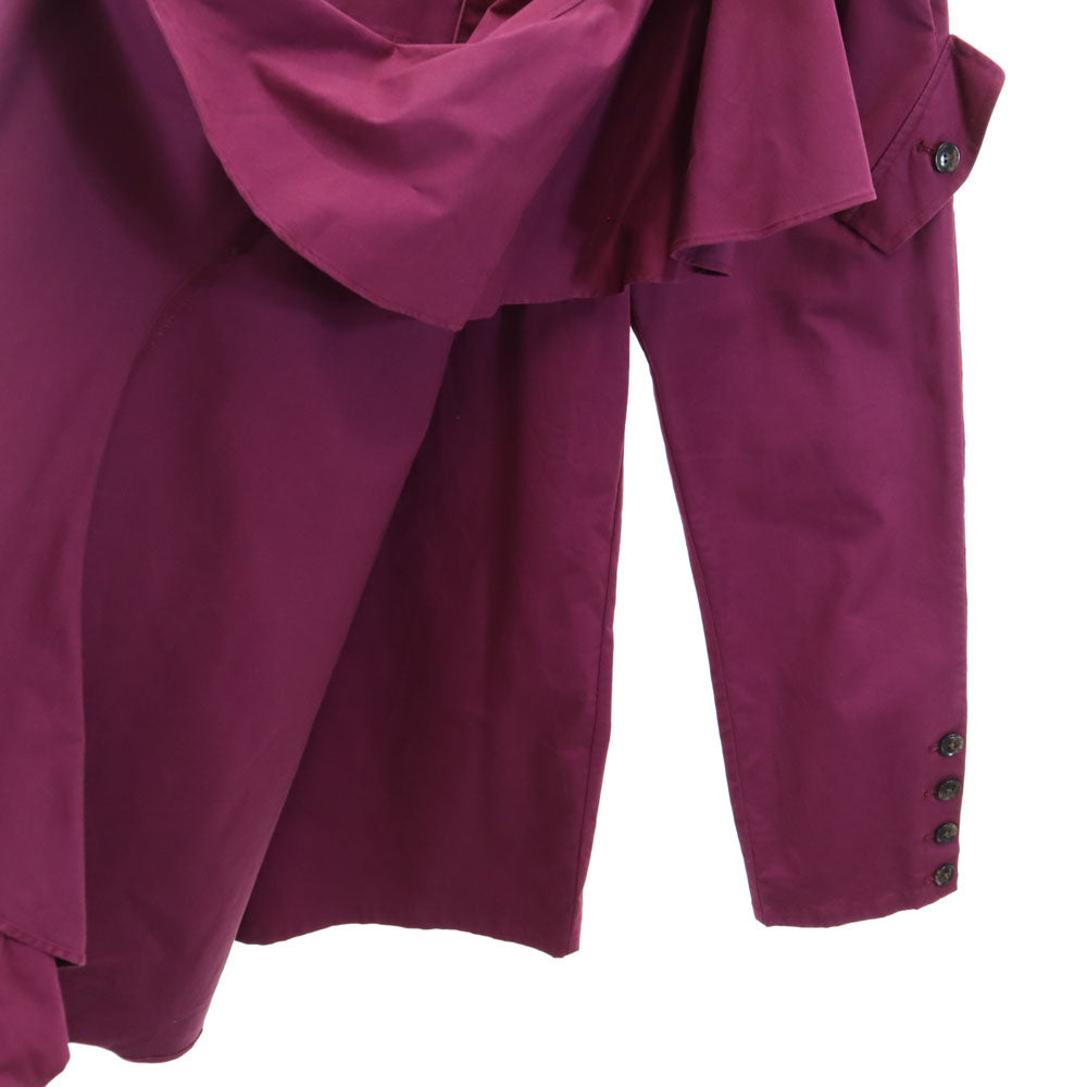 AMERI UNDRESSED アメリ 変形 パンツ S ワインレッド系 ハイウエスト レディース