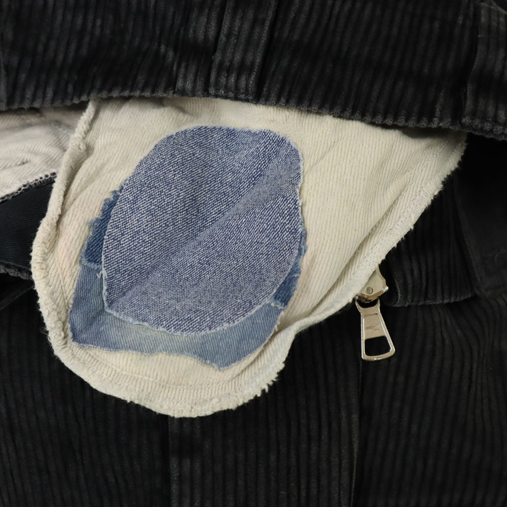 OLD オールド 80s ヴィンテージ ブラックコーズ コーデュロイパンツ ブラック ロガーパンツ メンズ