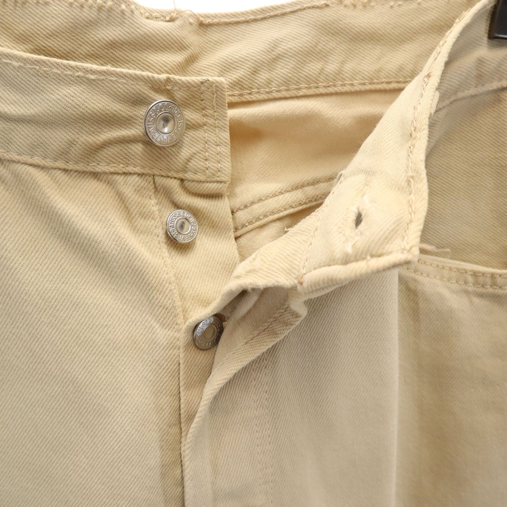 Levi's リーバイス 90s 501 ユーロ ストレート コットンパンツ w30 ベージュ ボタンフライ メンズ