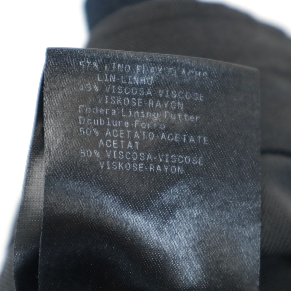 ジョルジオアルマーニ 2009年製 イタリア製 スラックスパンツ L ブラック GIORGIO ARMANI ストライプ メンズ