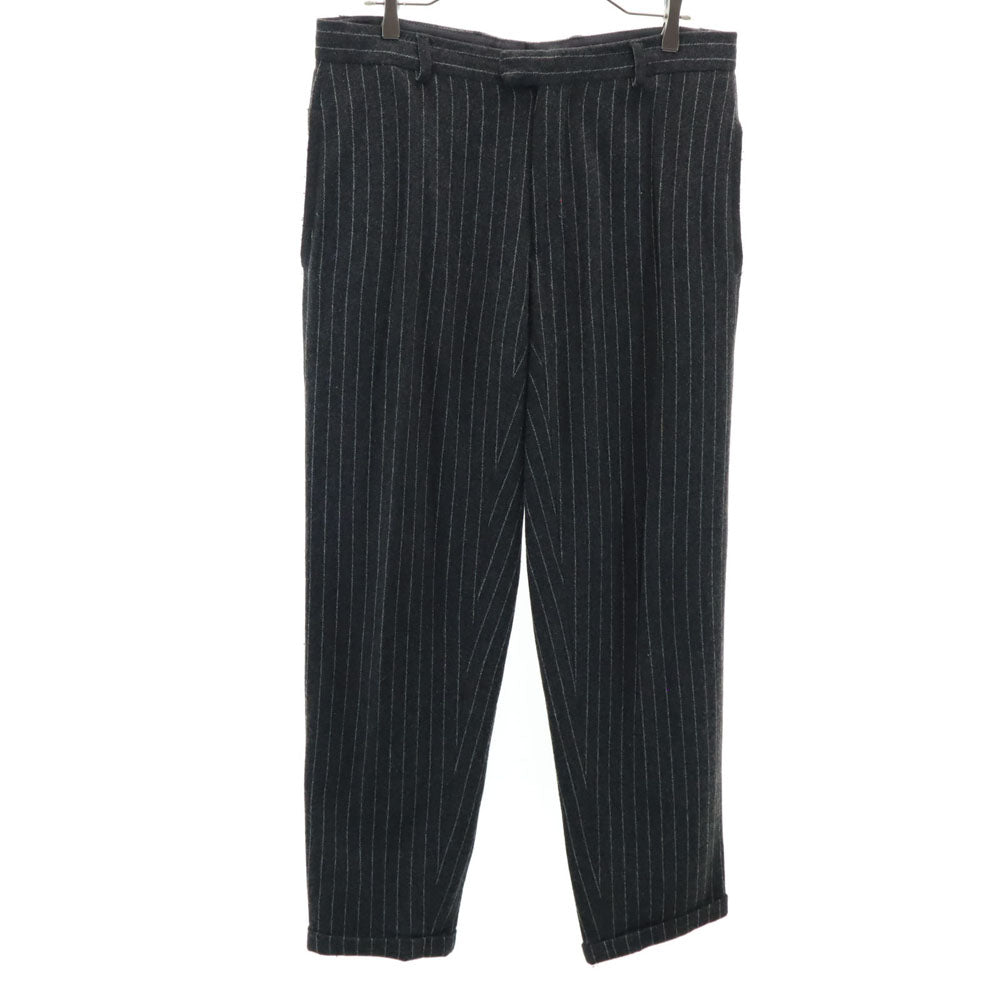 エンポリオアルマーニ 2005年製 イタリア製 スラックスパンツ 52 ブラック Emporio Armani ストライプ メンズ