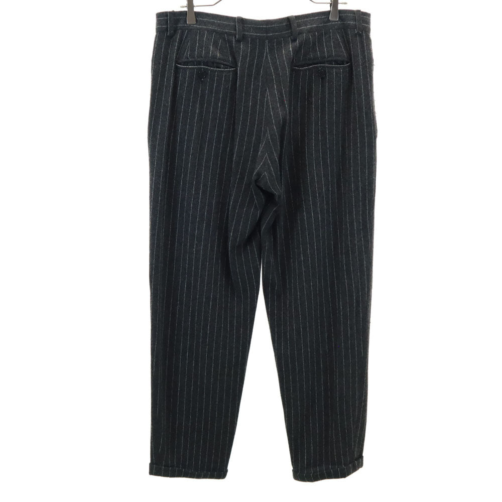 エンポリオアルマーニ 2005年製 イタリア製 スラックスパンツ 52 ブラック Emporio Armani ストライプ メンズ