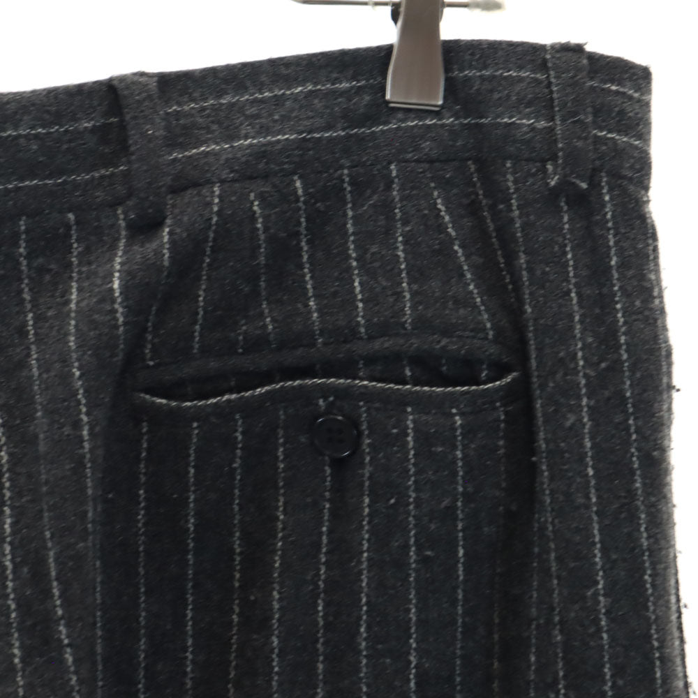 エンポリオアルマーニ 2005年製 イタリア製 スラックスパンツ 52 ブラック Emporio Armani ストライプ メンズ