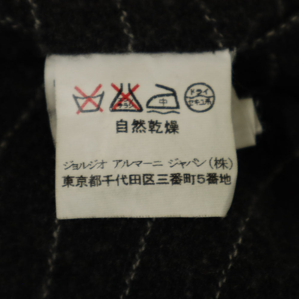 エンポリオアルマーニ 2005年製 イタリア製 スラックスパンツ 52 ブラック Emporio Armani ストライプ メンズ