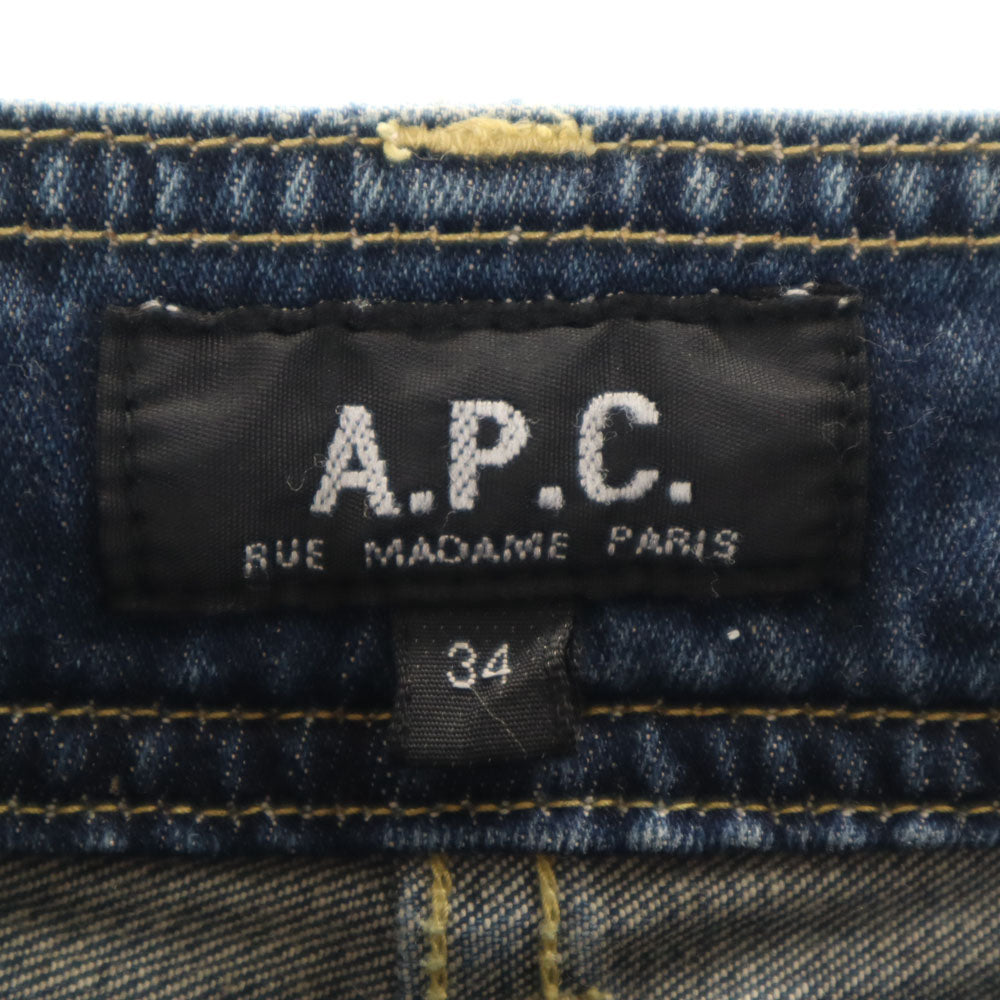 A.P.C. アーペーセー デニムパンツ 34 インディゴブルー ジーンズ レディース