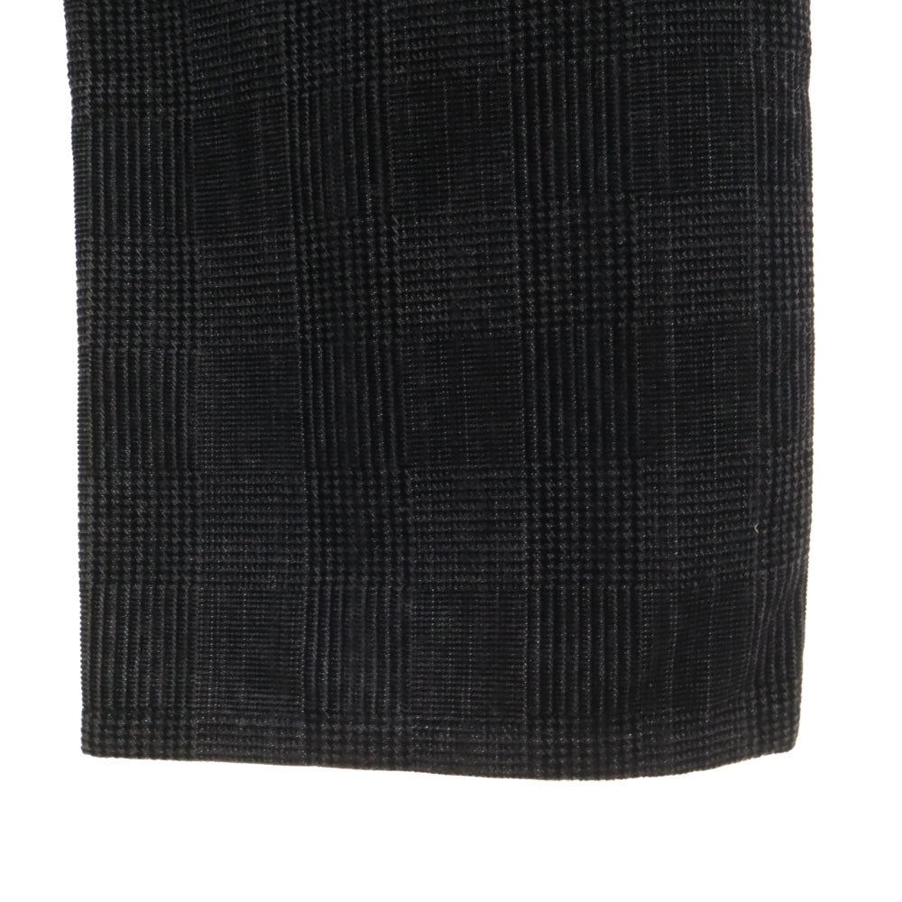 エンポリオアルマーニ チェック柄 ロングパンツ w38 ブラック系 Emporio Armani ビッグサイズ メンズ