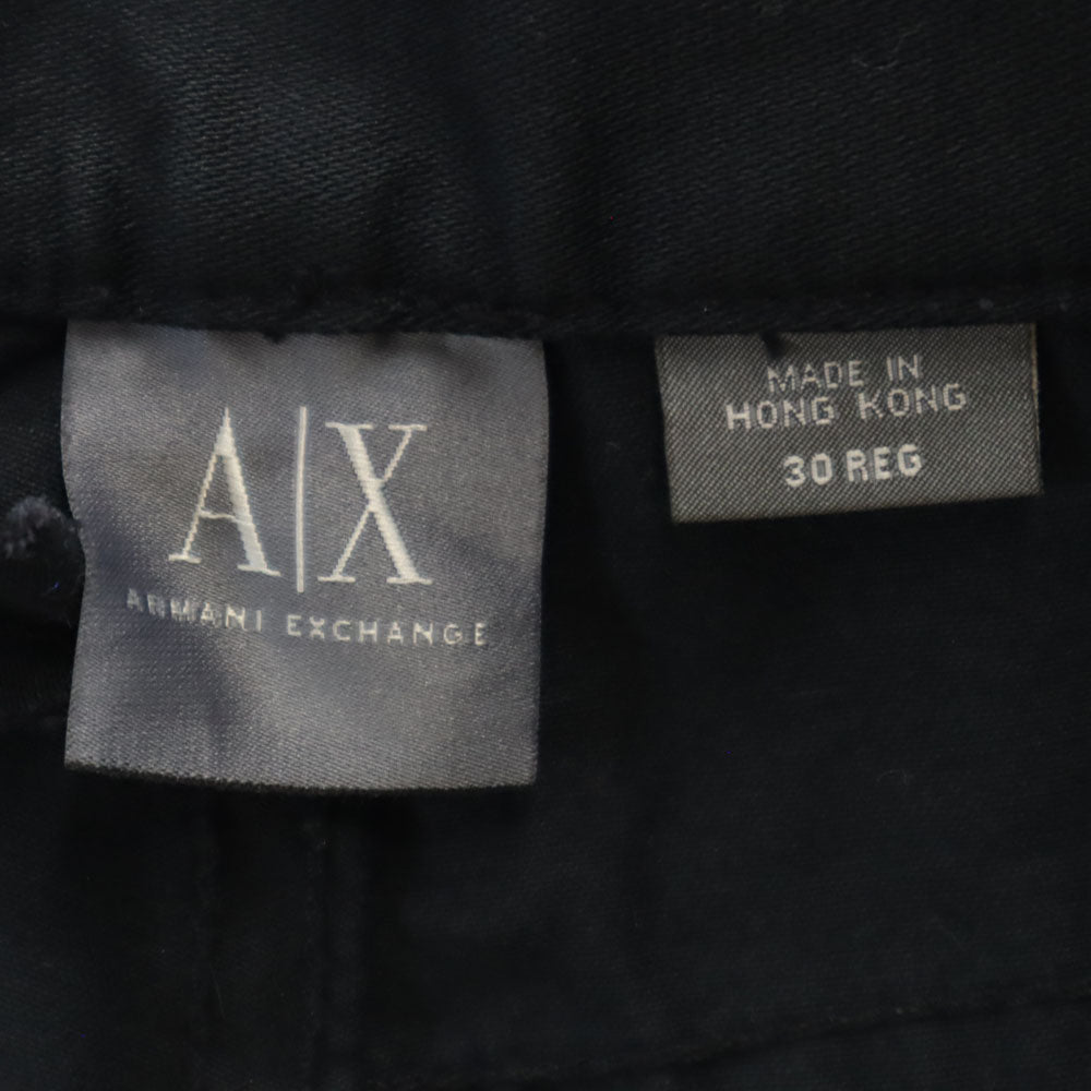 ARMANI EXCHANGE アルマーニエクスチェンジ ロングパンツ W30 ブラック メンズ