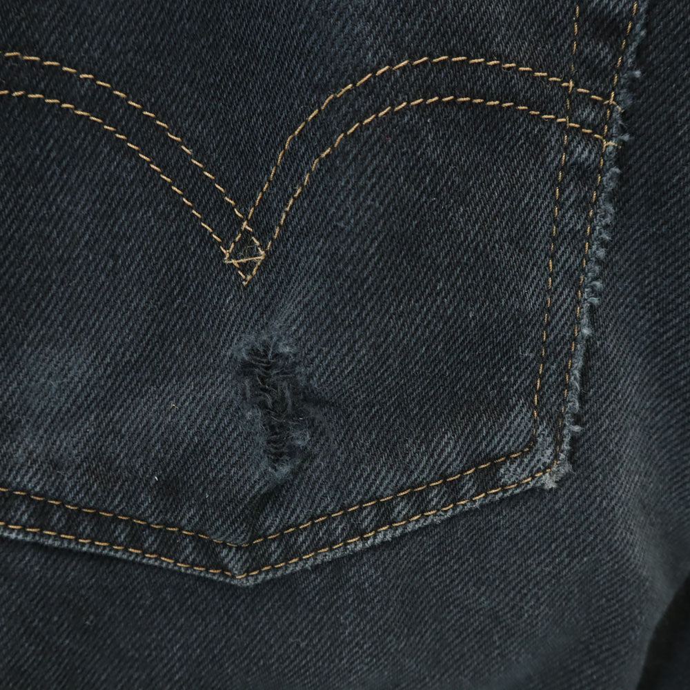 Levi's リーバイス 90s 512 オールド 後染め ブラック ストレートデニムパンツ w31 ブラック系 ジーパン メンズ